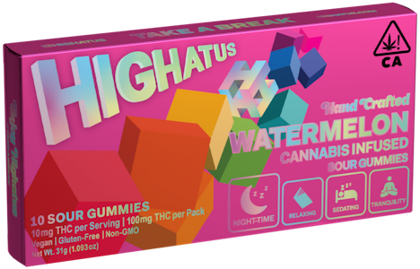 Highatus - WATERMELON | SOUR GUMMIES 10PK HIGHATUS