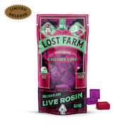 [LOST FARM] EDIBLE - 100MG - CHERRY LIME GMO ROSIN CHEWS (I)