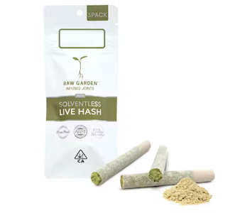 Raw garden - CEREAL MILK | (3) LIVE HASH INFUSED JOINTS | 1.75G HYBRID