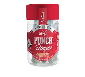 Punch edibles & extracts - ORANGE BURST | STINGERS 5PK INF PREROLL | 2.5G SATIVA