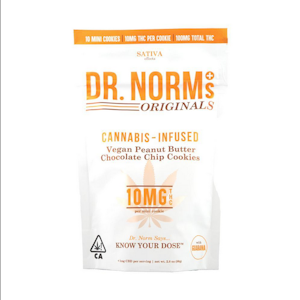 Dr. norm's - PEANUT BUTTER CHOCOLATE CHIP (10 COOKIES) | DR. NORM'S 100MG