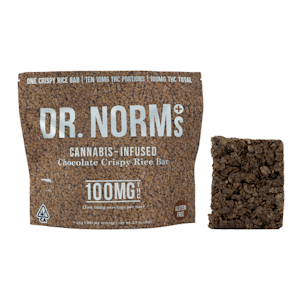 Dr. norm's - [DR. NORM'S] EDIBLE - 100MG - CHOCOLATE RICE KRISPY TREAT (H)