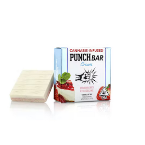 Punch edibles & extracts - STRAWBERRY CHEESECAKE | 100MG CHOCOLATE PUNCHBAR