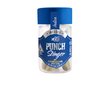 Punch edibles & extracts - [PUNCH] PREROLL 5PK - 2.5G - KING LOUIE STINGER (I)
