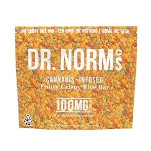 Dr. norm's - [DR. NORM'S] EDIBLE - 100MG - FRUITY PEBBLES RICE KRISPY TREAT (H)